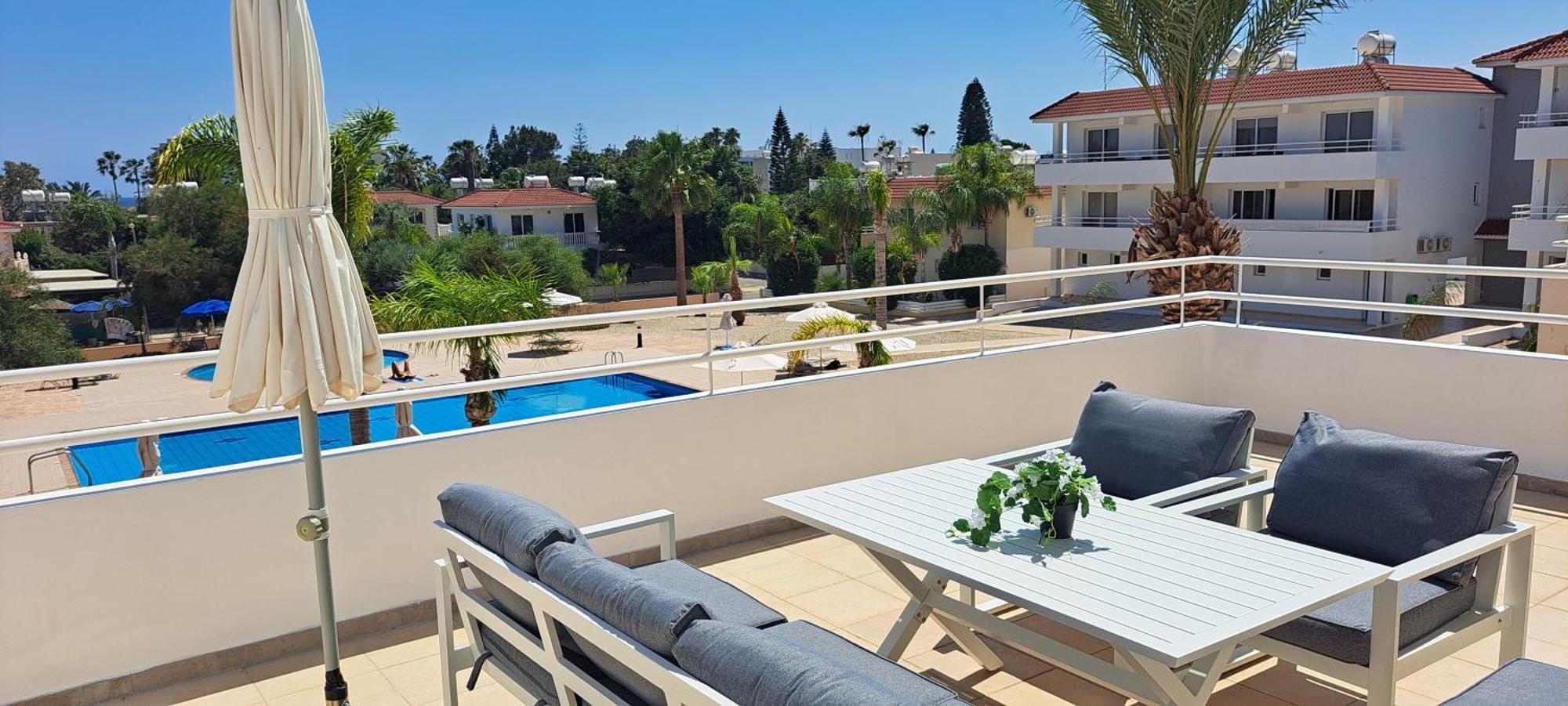 Nissi 3 Pool View 2 Bedroom With Large Veranda
