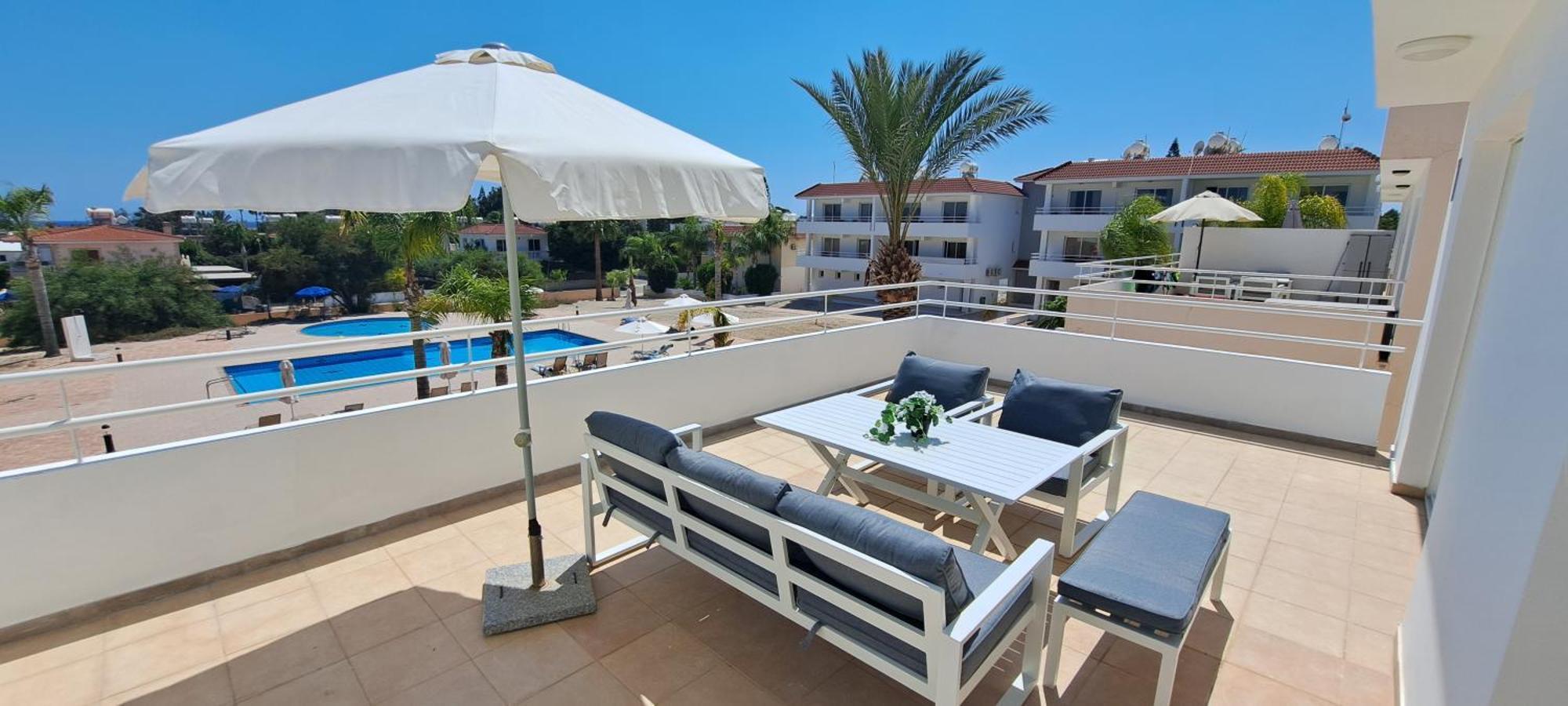 Nissi 3 Pool View 2 Bedroom With Large Veranda Appartement